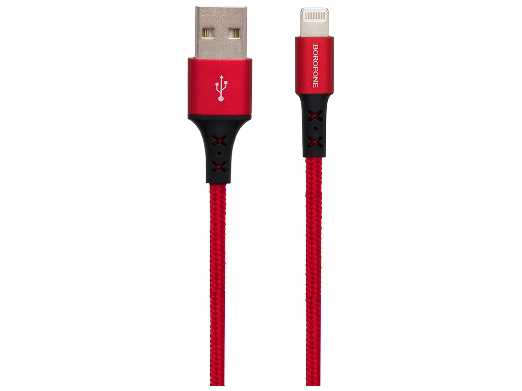 Кабель USB Borofone BX20 Lightning Колір Червоний