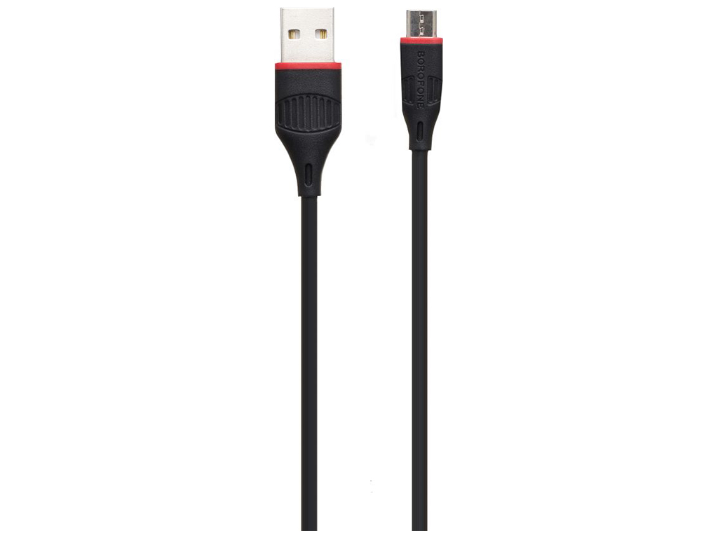 Мережевий Зарядний Пристрій Borofone BA20A Micro 1USB 2.1A Чорний
