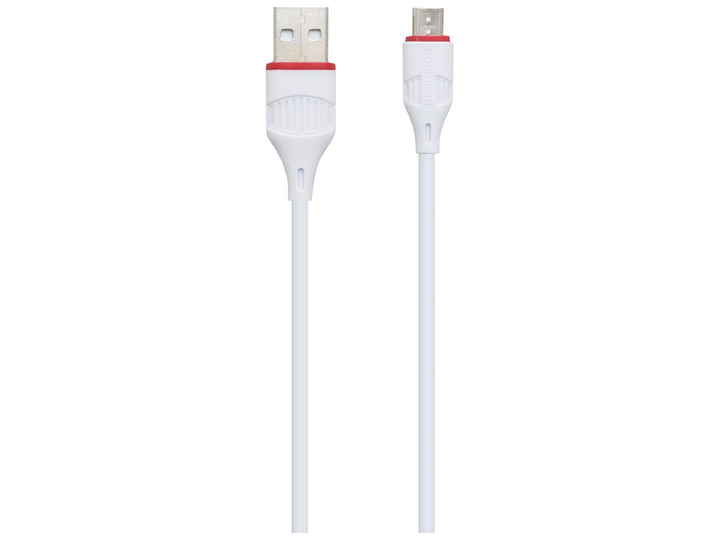 Мережевий зарядний пристрій Borofone BA21A Micro QC 3.0A 18W Колір Білий