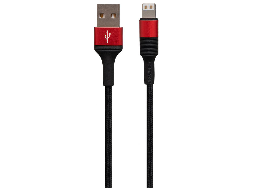 Кабель USB Borofone BX21 Lightning, Червоний