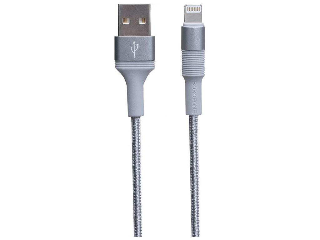 Кабель USB Borofone BX21 Lightning Колір Сірий