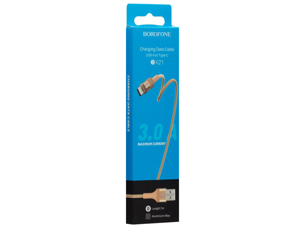 Кабель USB Borofone BX21 Type-C, Золотий