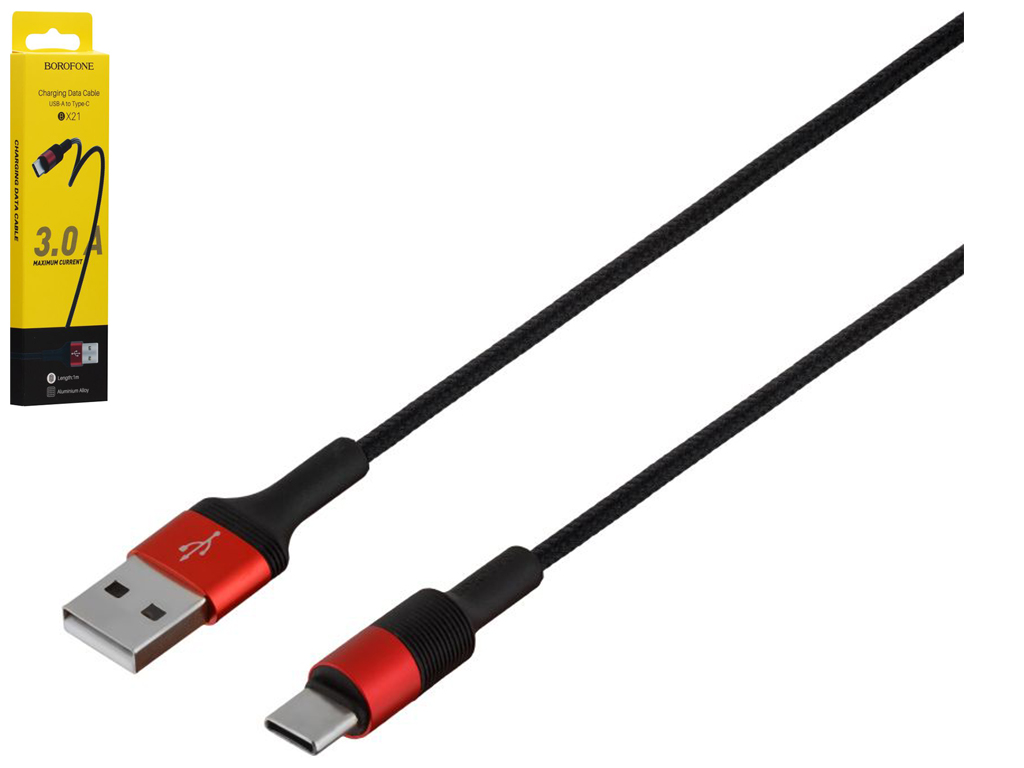 Кабель USB Borofone BX21 Type-C, Червоний