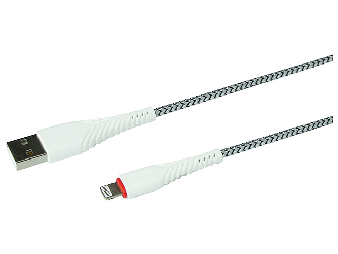 Кабель USB Borofone BX25 Powerful Lightning, Білий