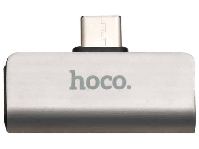 Перехідник Hoco LS26 Type-C 2in1 Audio Converter, Сталевий