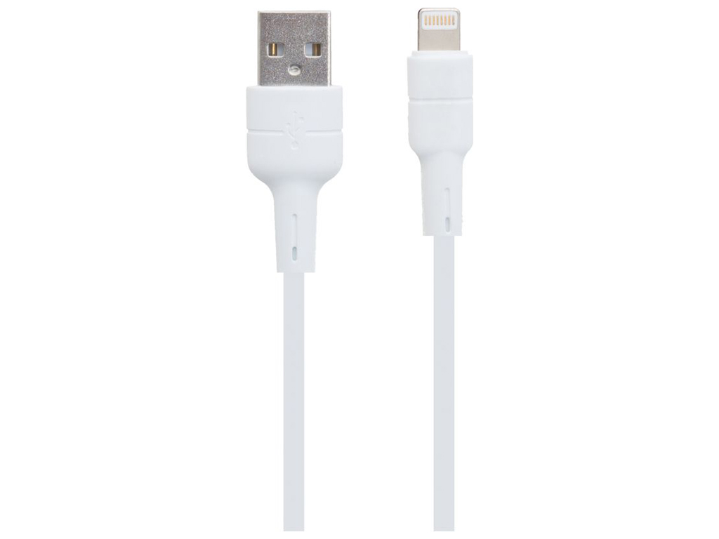 Кабель USB Borofone BX30 Silicone Lightning, Білий