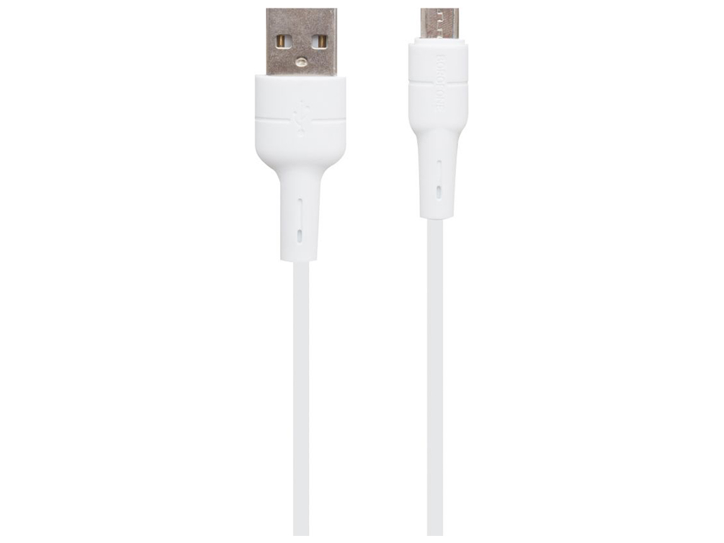Кабель USB Borofone BX30 Silicone Micro Колір Білий