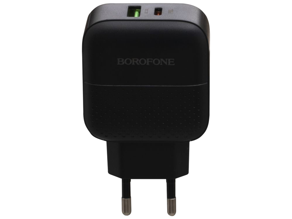 Сетевое зарядное устройство Borofone BA46A PD + QC3.0 Цвет Чёрный