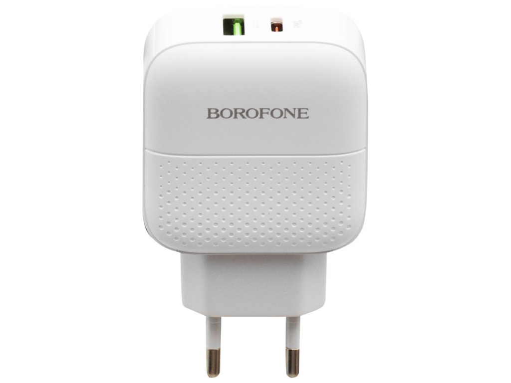 Сетевое Зарядное Устройство Borofone BA46A PD + QC3.0 Белый