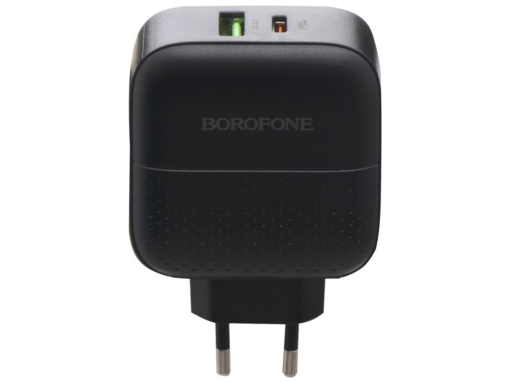 Сетевое зарядное устройство Borofone BA46A PD + QC3.0 Type-C to Lightning Цвет Черный