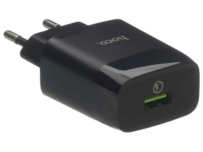 Сетевое Зарядное Устройство Hoco C72Q Glorious QC3.0 Micro Цвет Черный