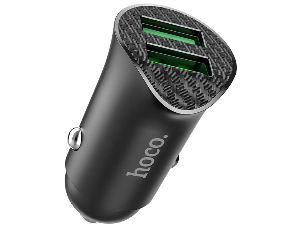 Авто Зарядное Устройство Hoco Z39 QC3.0 2USB Цвет Черный