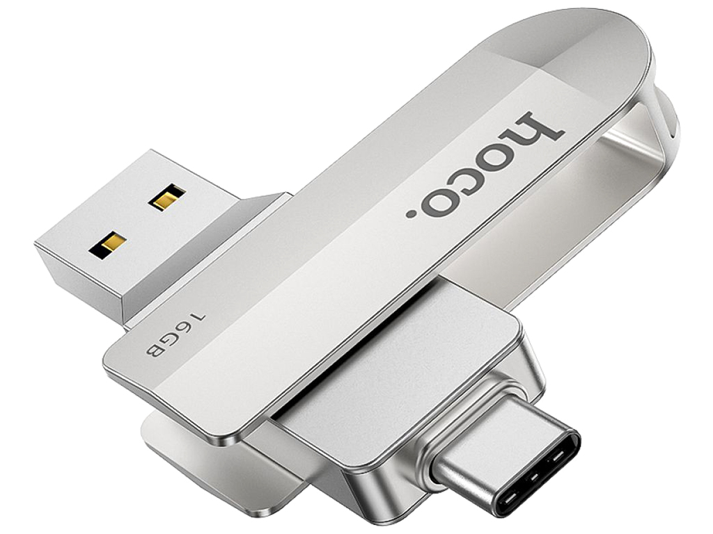 USB Flash накопитель Hoco UD10 USB3.0 Type C 16GB Цвет Стальной