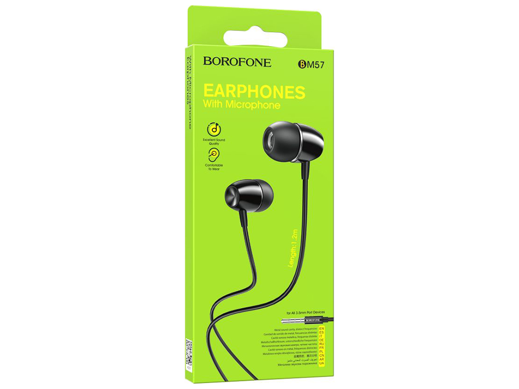 Навушники Borofone BM57 Platinum Чорний