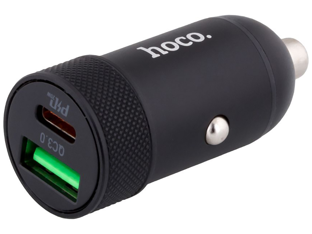 Авто Зарядное Устройство Hoco Z32B Speed UP PD 20W+QC3.0 Цвет Черный