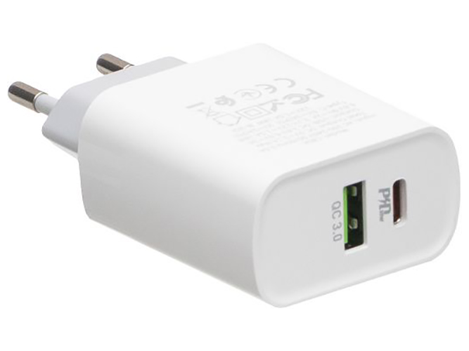 Мережевий Зарядний Пристрій Hoco C80A PD 20W + QC3.0 Type-C to Lightning Колір Бiлий