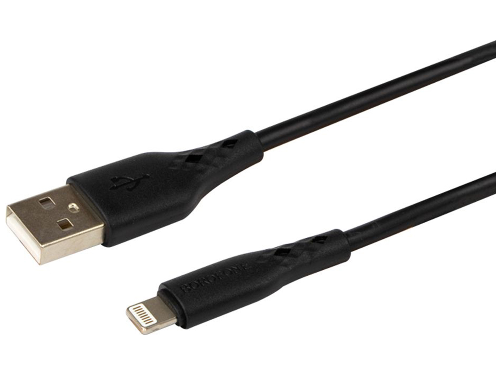 Кабель USB Borofone BX48 Lightning Колір Чёрный