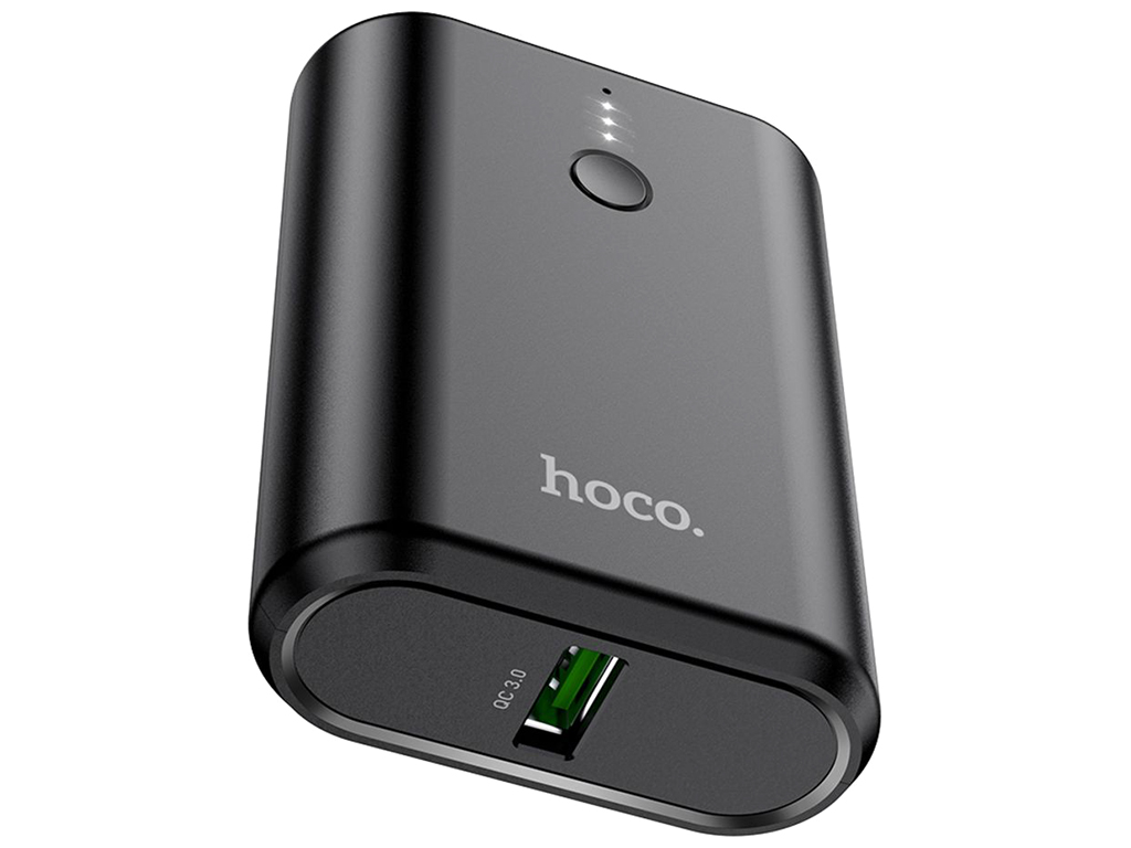 Универсальная мобильная батарея Power Bank Hoco Q3 18W+PD20W 10000mAh, цвет черный