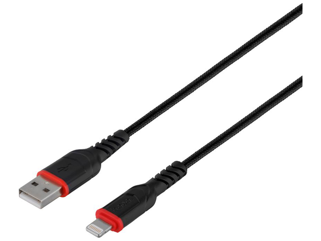 Кабель USB Hoco X59 Victory Lightning 2.4A Цвет Чёрный