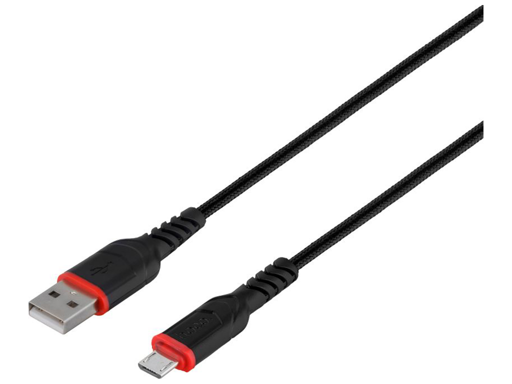 Кабель USB Hoco X59 Victory Micro 2.4A Колір Чорний