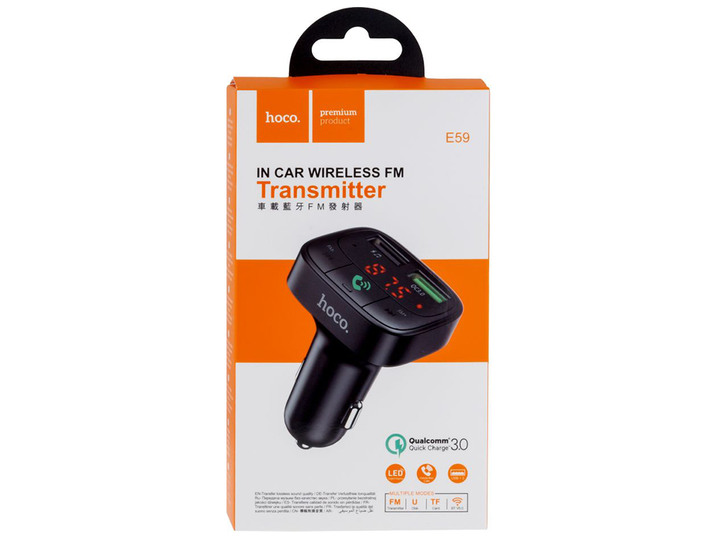 Модулятор Hoco E59 Promise QC3.0 Колір Чорний