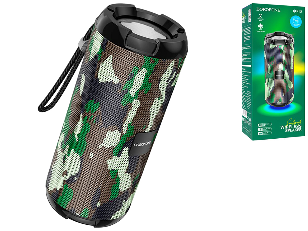 Колонка Borofone BR15, колір Камуфляж