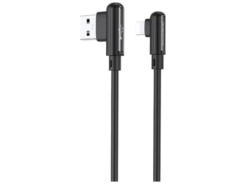 Кабель USB Borofone BX58 Lucky Lightning 2.4A Колір Чорний