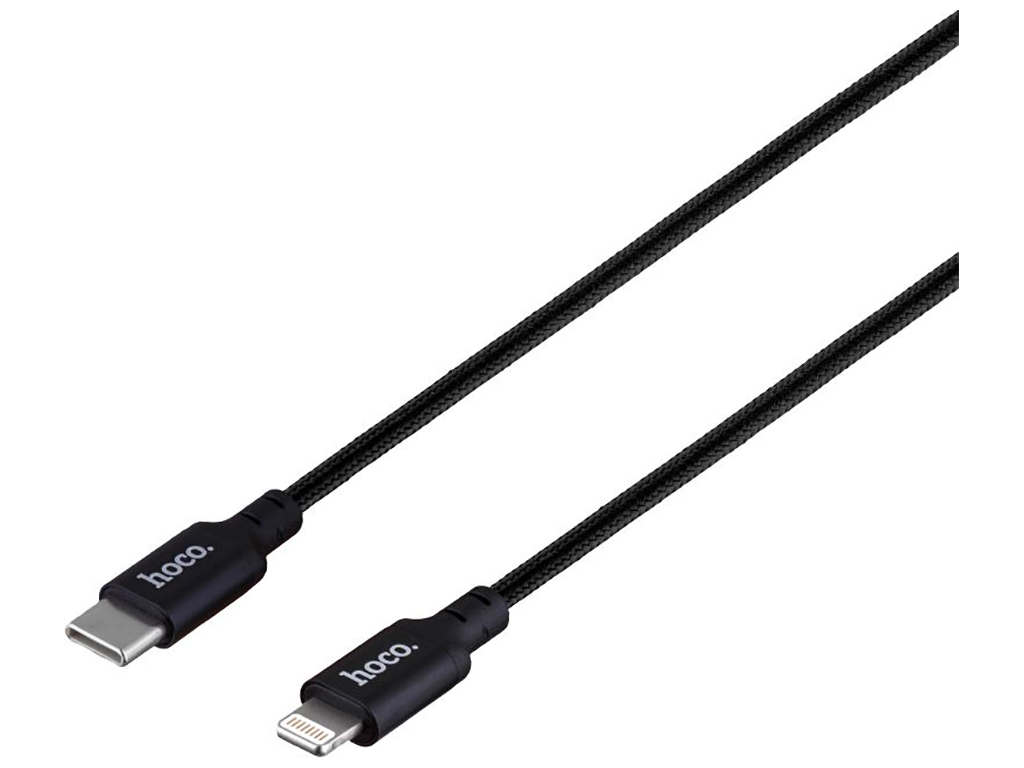 Кабель USB Hoco X14 Double Speed PD 20W Type-C to Lightning Цвет Чёрный, 1м