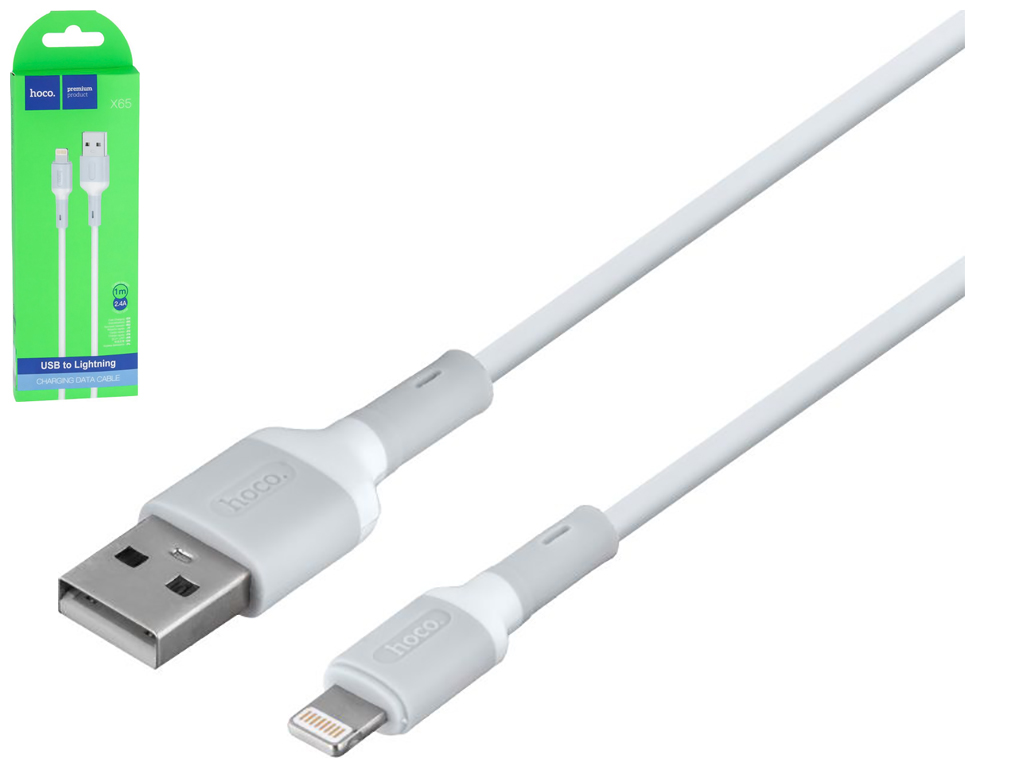 Кабель USB Hoco X65 Lightning, Белый