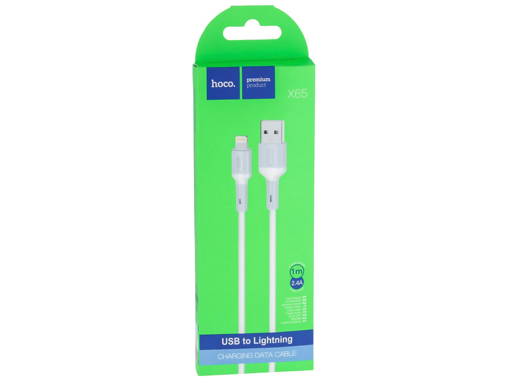 Кабель USB Hoco X65 Lightning, Белый