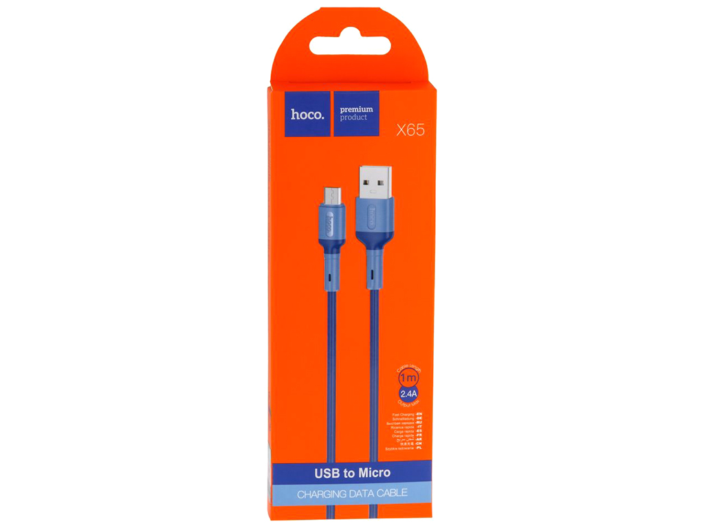 Кабель USB Hoco X65 Micro, Синий
