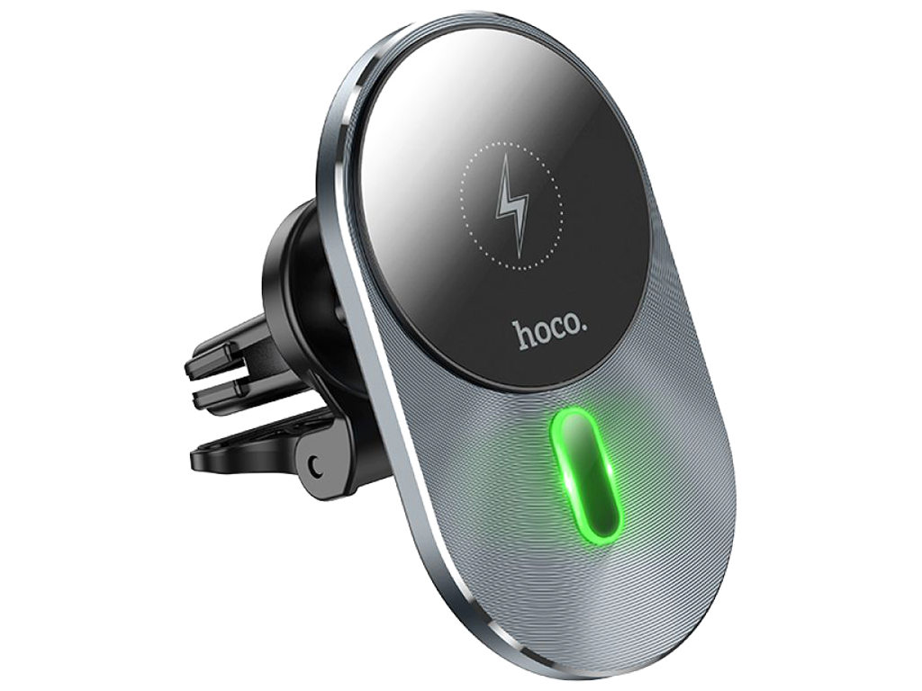 Автодержатель Hoco CA91 Magnetic Wireless 15W, Цвет Серый