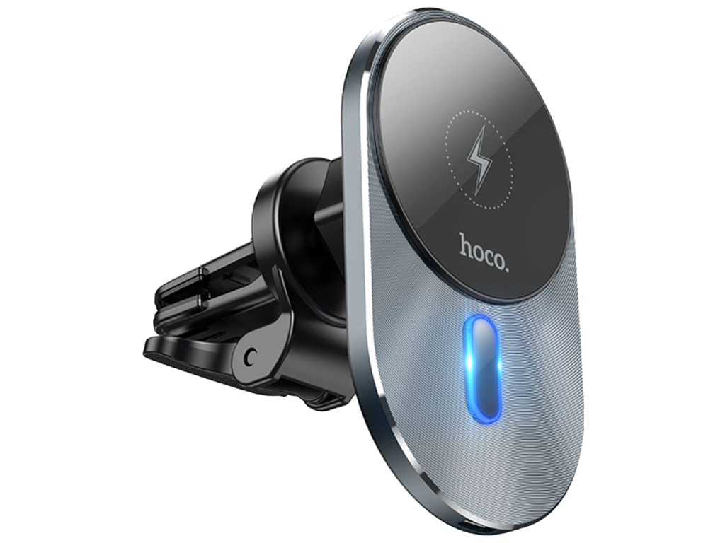 Автодержатель Hoco CA91 Magnetic Wireless 15W, Цвет Серый