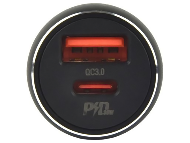 Автомобильное зарядное устройство Hoco NZ5 Smooth road PD30W+QC3.0 Цвет Чёрный