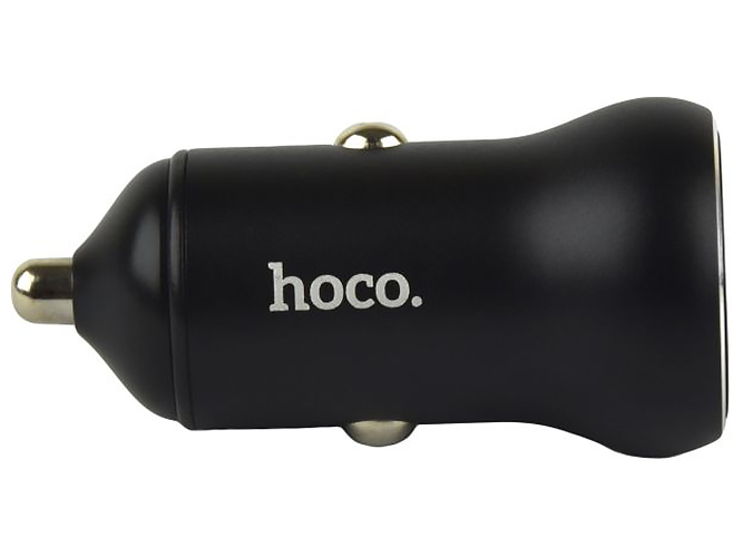 Автомобильное зарядное устройство Hoco NZ5 Smooth road PD30W+QC3.0 Type-C to Lightning, Чёрный