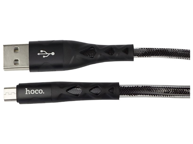 Кабель USB Hoco U105 Micro 1.2m Колір Чорний