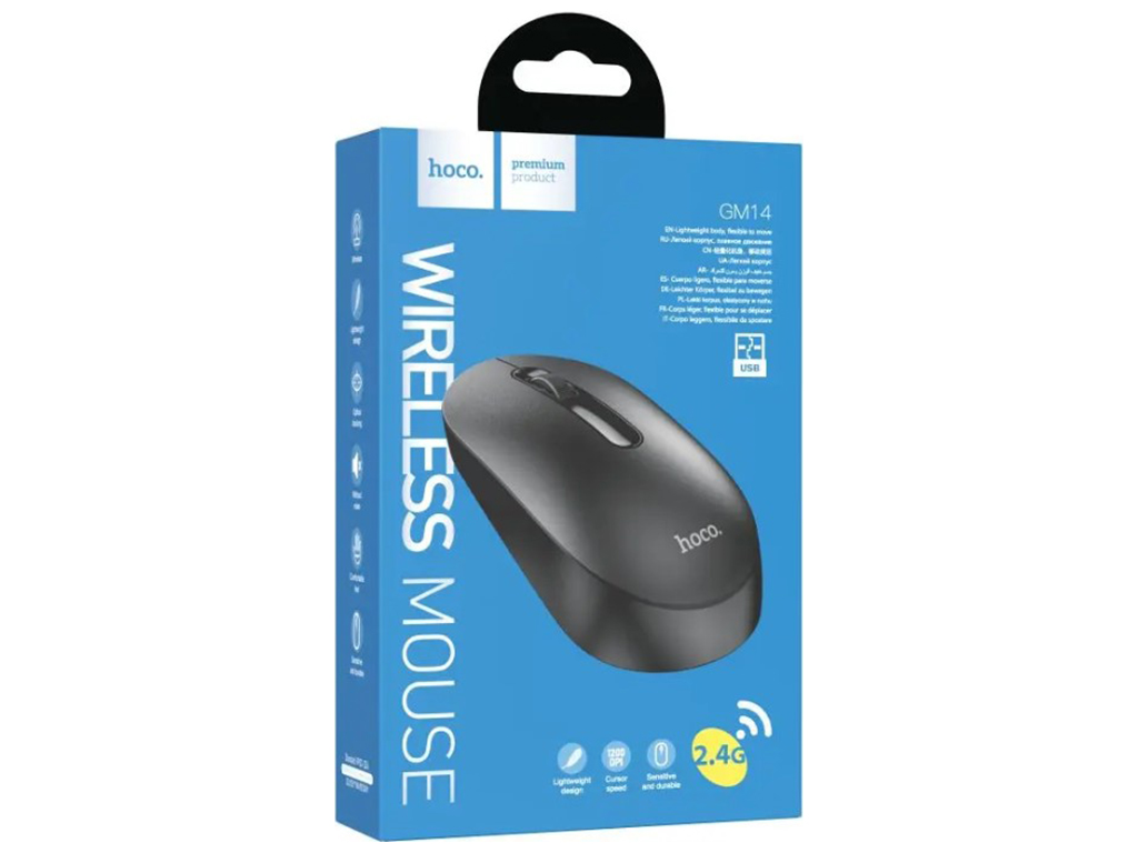 Wireless Мышь Hoco GM14, черная