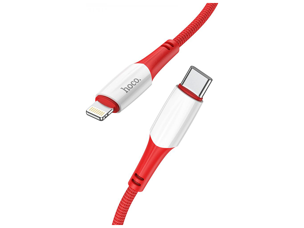Кабель USB Hoco X70 Ferry PD20W Type C to Lightning, Красный