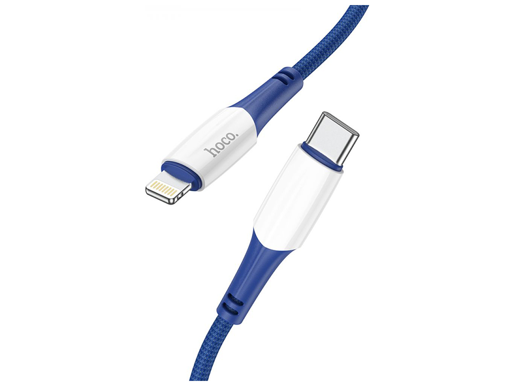 Кабель USB Hoco X70 Ferry PD20W Type C to Lightning Цвет Синий