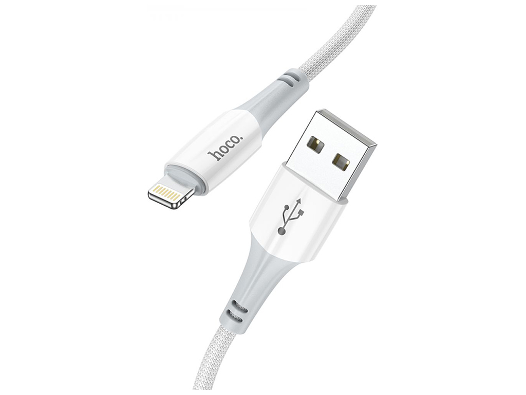 Кабель USB Hoco X70 Ferry Lightning 2.4A, Белый