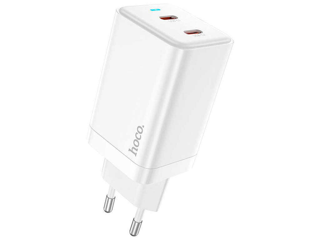 Сетевое зарядное устройство Hoco N23 GAN Starlight PD45W Цвет Белый