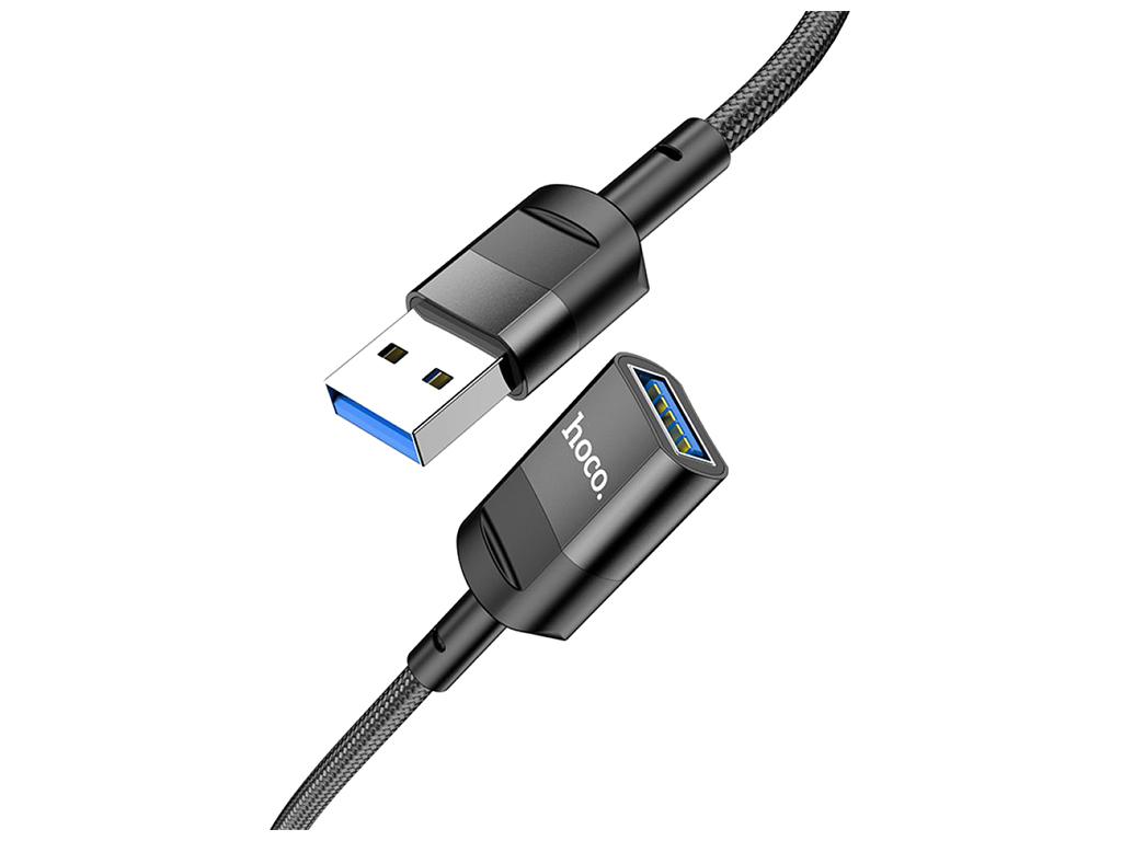 USB Подовжувач Hoco U107 USB male to USB female USB3.0 Колір Чорний