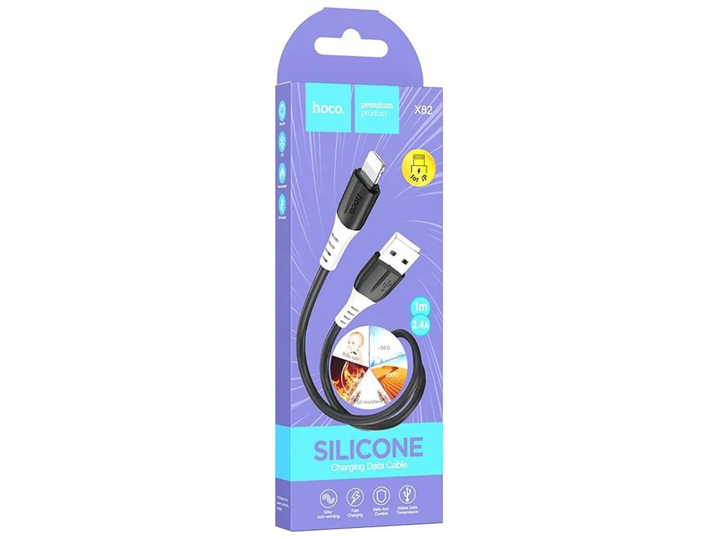 Кабель USB Hoco X82 Lightning Цвет Черный