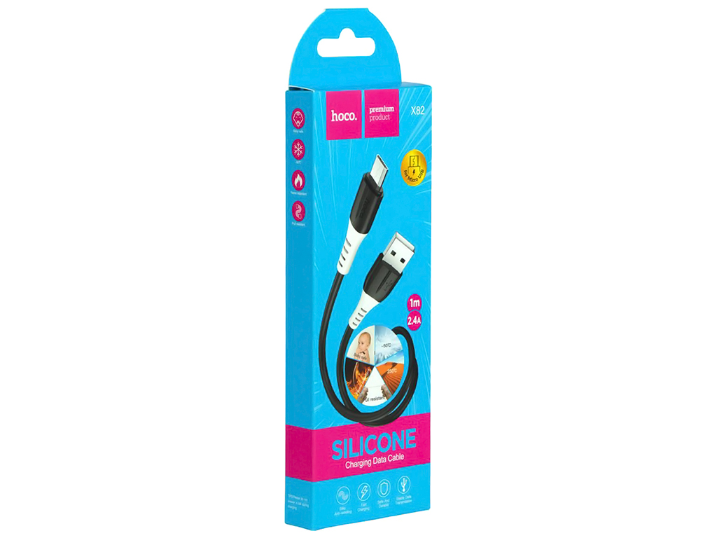Кабель USB Hoco X82 Micro, Чёрный