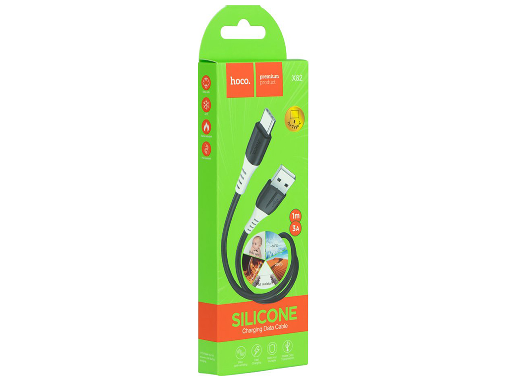 Кабель USB Hoco X82 Type-C Цвет Черный