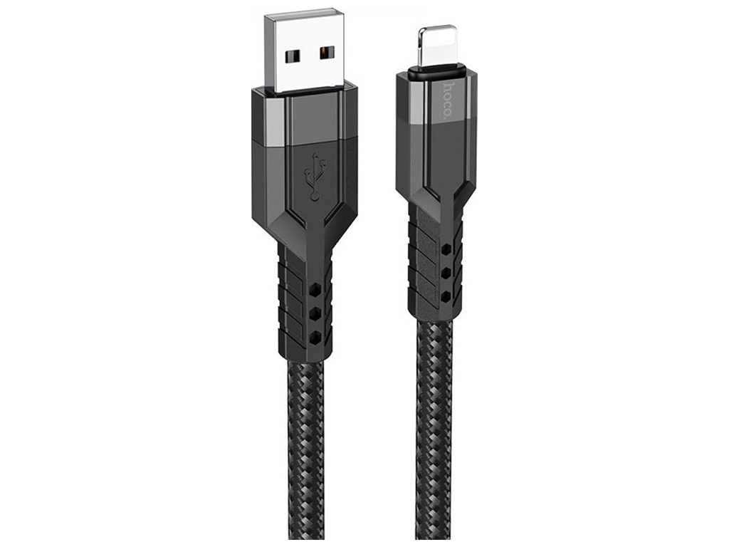 Кабель USB Hoco U110 Lightning 1.2m Цвет Чёрный