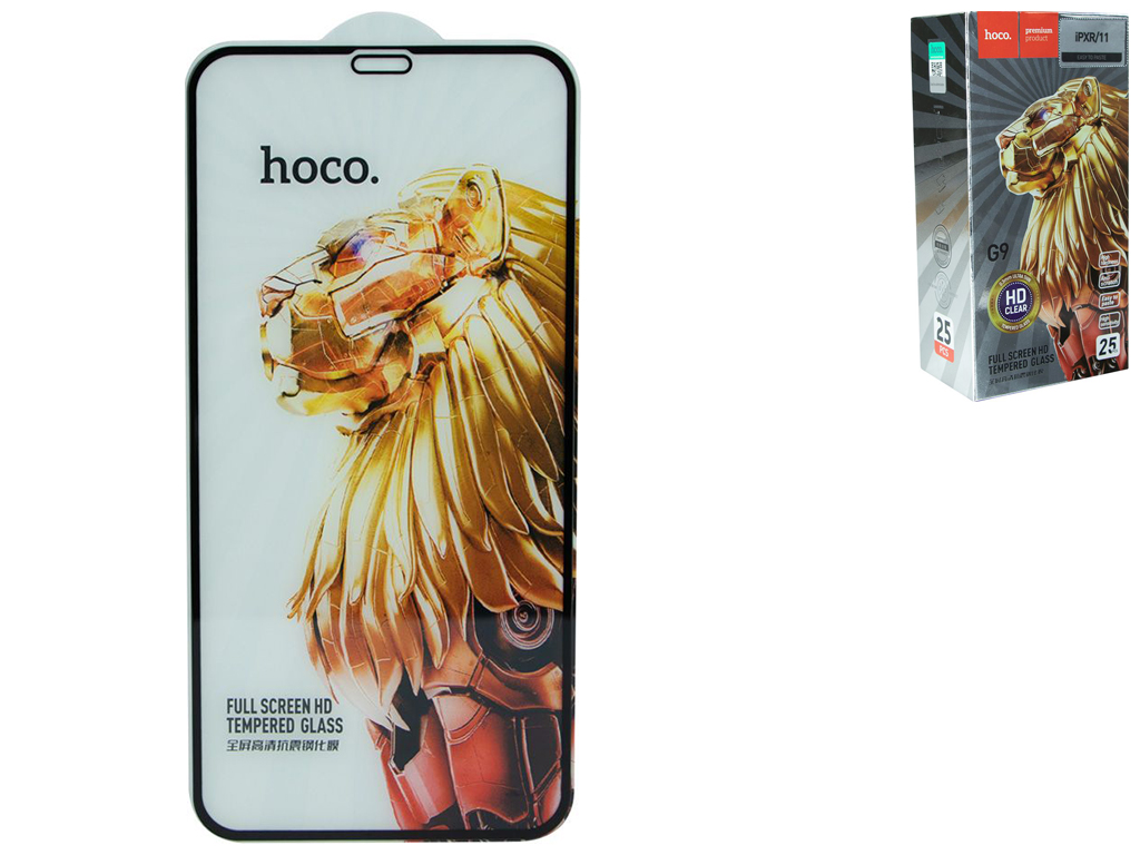 Защитное стекло Hoco G9 HD for Apple Iphone XR/11 25 шт Цвет Черный