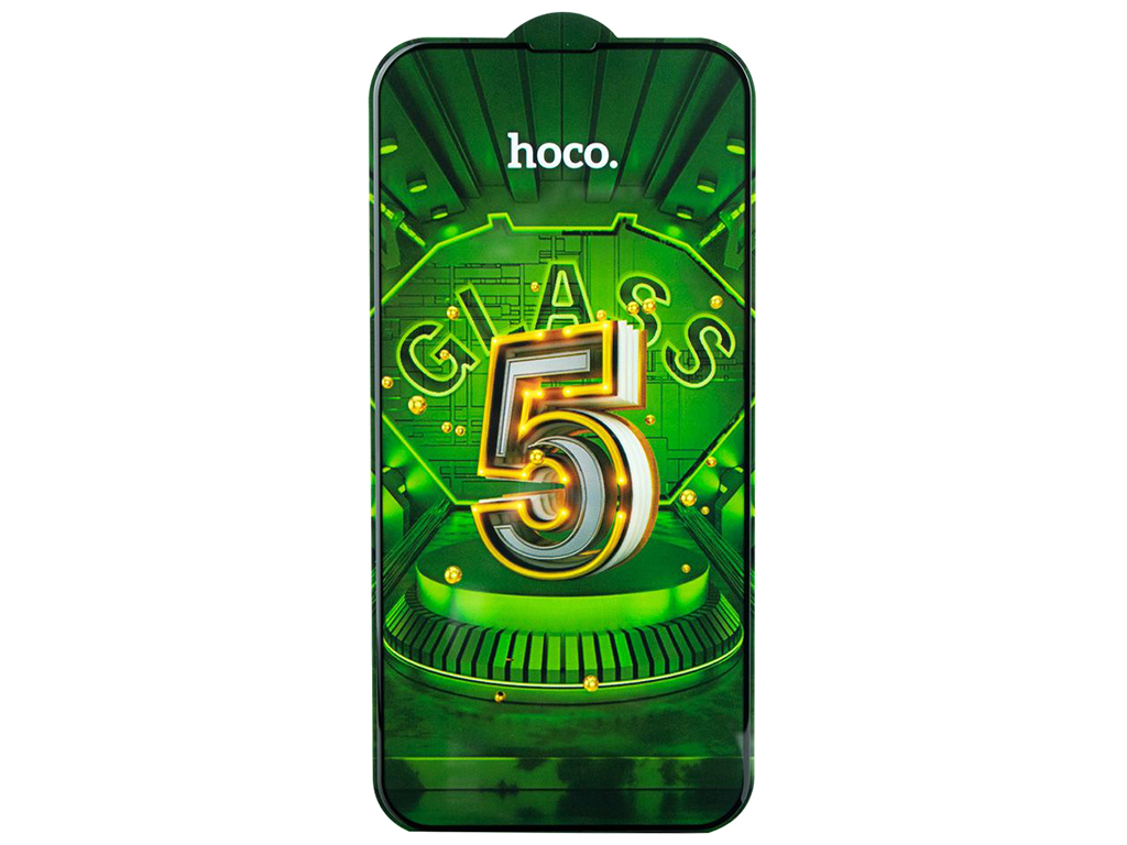 Защитное стекло Hoco G12 5D for Apple Iphone 13 Pro Max/14 Plus 25 шт Цвет Чёрный
