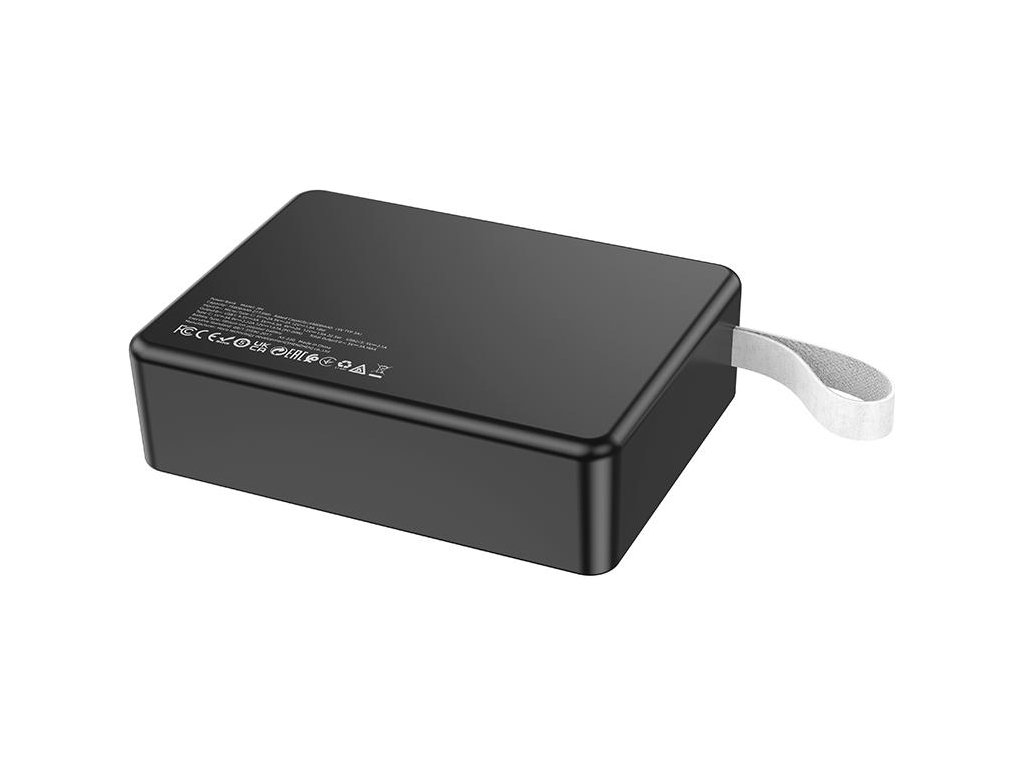 Power Bank Hoco J94 Overlord 22.5W, 75000mAh, литий-полимерный, LED-дисплей, фонарик, ABS+PC, черный