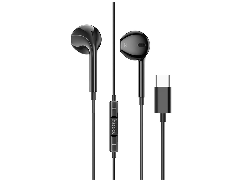 Навушники Hoco M101 Crystal joy wire-controlled digital earphones Type-C, Колір Чорний